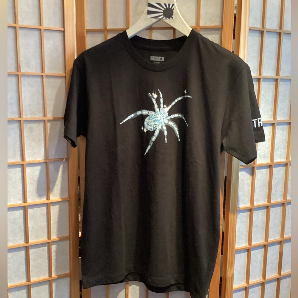 Stance x Sara Rabin Creepy Crawler Short Sleeve T-Shirt Black Men's Size Medium